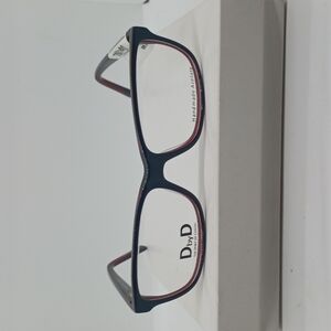 NWT WOMEN'S D BY D EYEGLASS FRAMES DBCF19 PINK AND BLACK